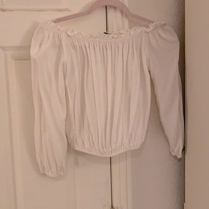 Brandy Melville off the shoulder crop top